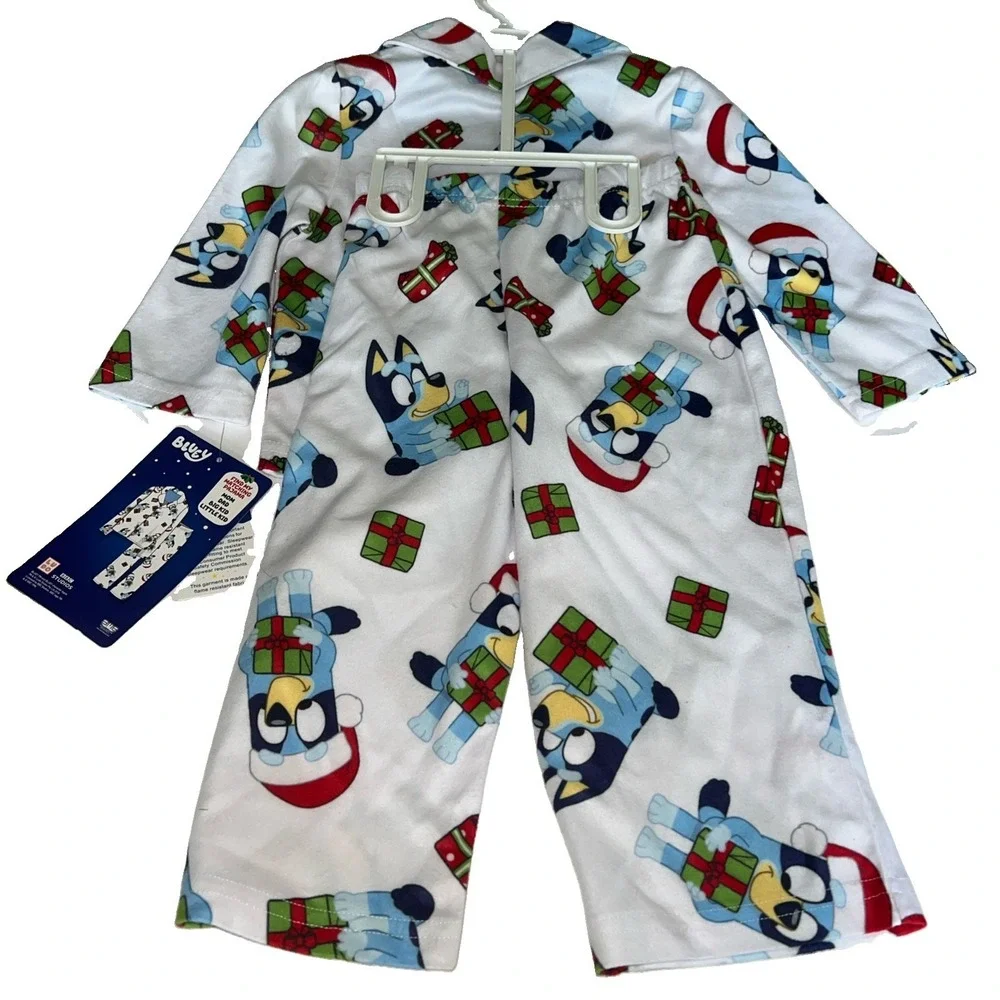 Bluey 2 Piece Holiday Pajama Set | Size 2T | BBC Studios